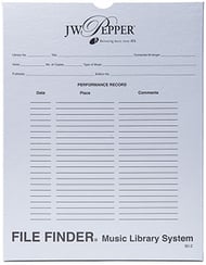 cover 80-1 FILE FINDER BOXES-CHORAL- EACH